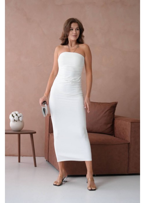 208993 WHITE DRESS POLYAMİD KUMAŞ