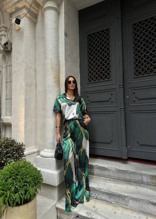 209021 PATTERNED SUİT SATIN FABRIC
