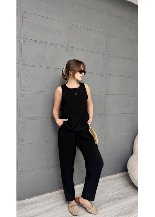 209042 BLACK SUİT MODAL FABRIC