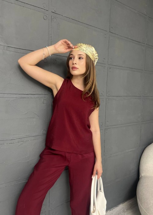 209044 BORDO SUİT MODAL FABRIC