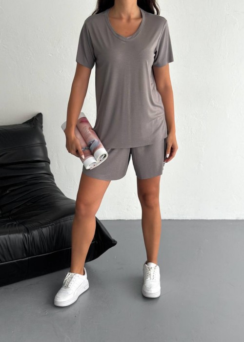 209047 GREY SUİT MODAL FABRIC