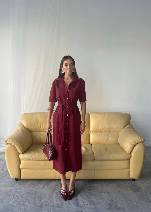 209053 BORDO DRESS TENCEL FABRIC