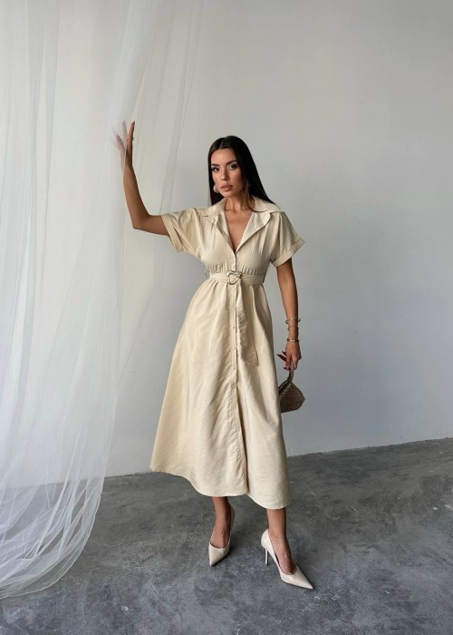 209059 CREAM DRESS MODAL FABRIC