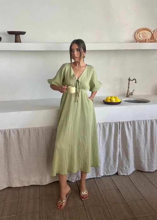 209062 GREEN DRESS