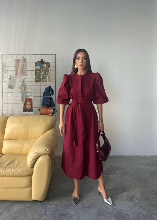 209076 BORDO DRESS TENCEL FABRIC