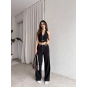 209085 BLACK SUİT ATLAS FABRIC