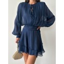 209092 NAVY BLUE DRESS CHIFFON FABRIC