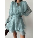 209094 BLUE DRESS CHIFFON FABRIC