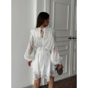 209095 WHITE DRESS CHIFFON FABRIC
