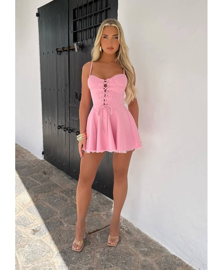 209114 PEMBE ELBİSE