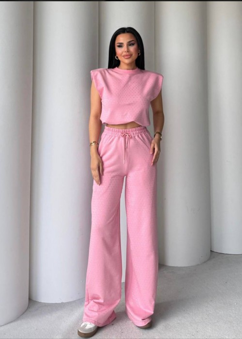 209156 PINK SUİT Compact fabric