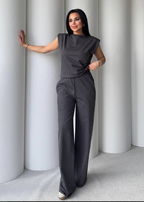 209157 ANTHRACITE SUİT Compact fabric