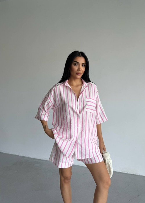 209161 PINK SUİT 100 % Cotton