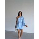 209170 BLAU KLEID KURZE HOSE