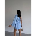 209170 BLAU KLEID KURZE HOSE
