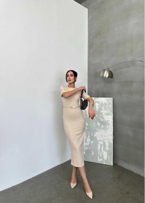 209214 CREAM DRESS