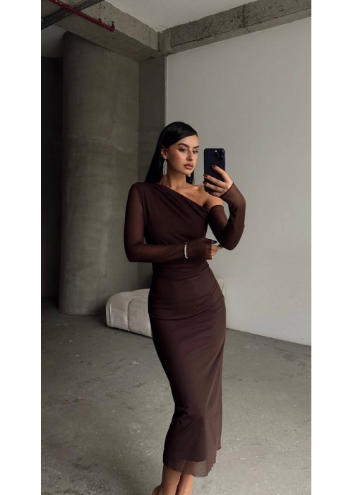 209221 COFFEE DRESS