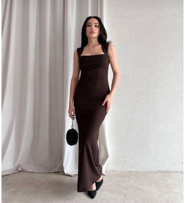 209230 KAHVE ELBİSE...