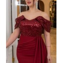 209242 BORDO COCKTAİL DRESS