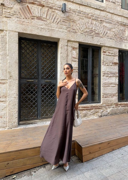 209268 COFFEE DRESS