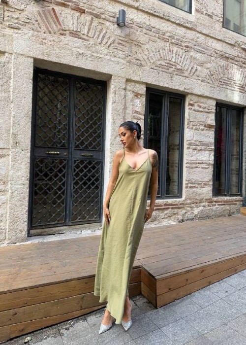 209269 GRÜN KLEID