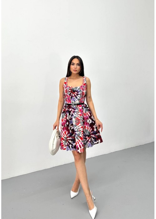 209308 GEMUSTERT KLEID