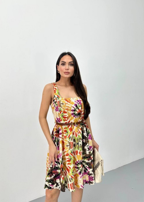 209310 GEMUSTERT KLEID