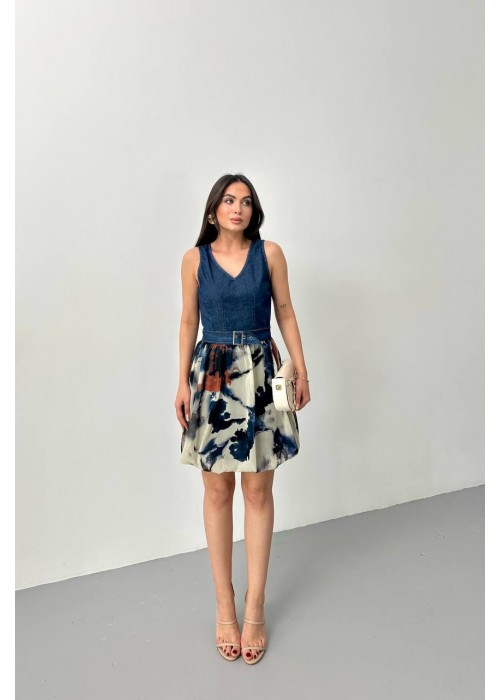 209321 BLAU KLEID Denim