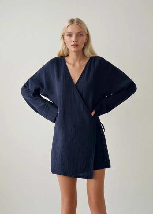 209352 NAVY BLUE BLOUSE