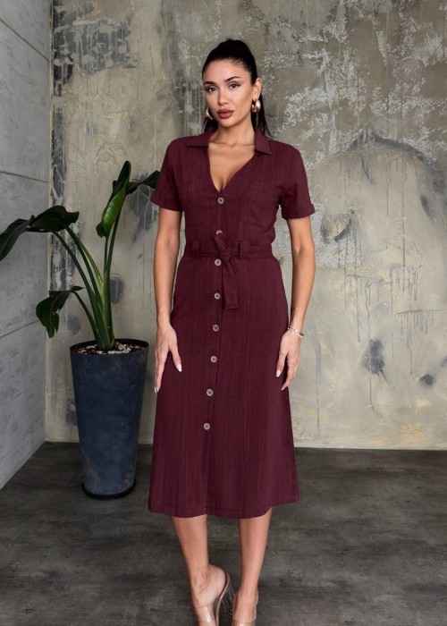 209379 BORDO KLEID