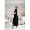 209420 SCHWARZ KLEID İTHAL DOKUMA