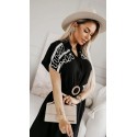 209420 SCHWARZ KLEID İTHAL DOKUMA