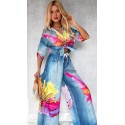 209423 PATTERNED SUİT Import Crepe