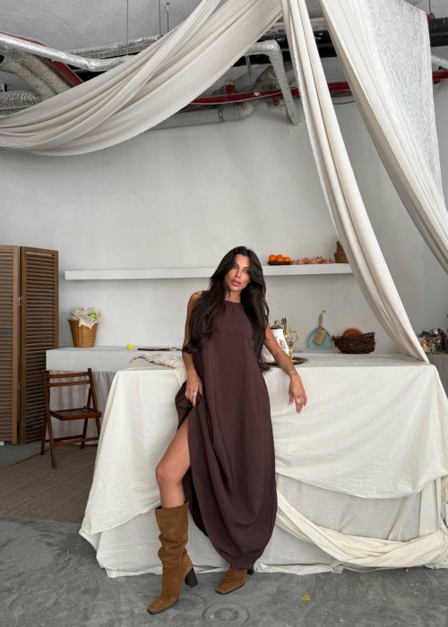 209472 KAFFEE KLEID