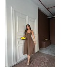 209478 KAHVE ELBİSE