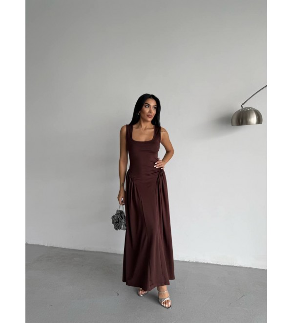 209486 KAHVE ELBİSE