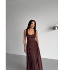 209486 KAHVE ELBİSE