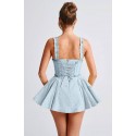 209500 BLAU COCKRAİLKLEİD Brodengewebe
