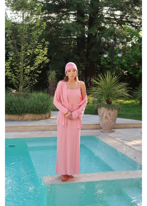209511 PINK SUİT KNITWEAR