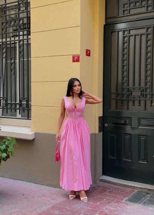 209522 PINK DRESS POPLIN FABRIC