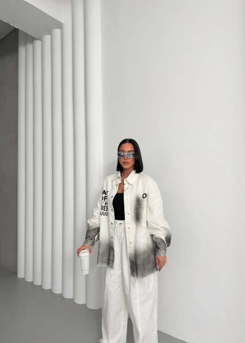 209576 WHITE JACKET Denim