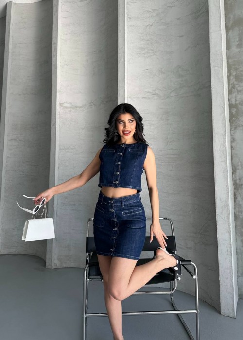 209578 NAVY BLUE SUİT Denim