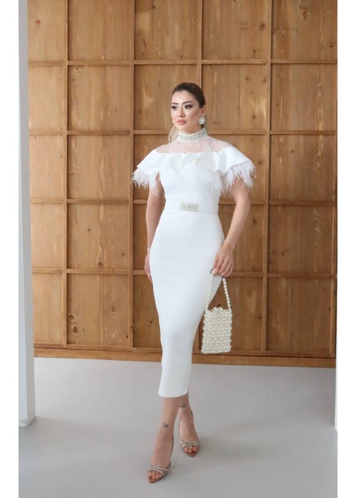 209665 WEISS COCKRAİLKLEİD