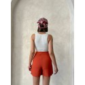 209833 ORANGE SKIRT SHORTS