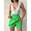 209834 GREEN SKIRT SHORTS