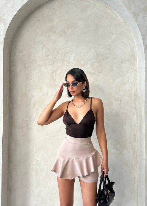209836 MINK SKIRT SHORTS