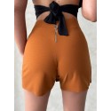 209842 ORANGE SKIRT SHORTS