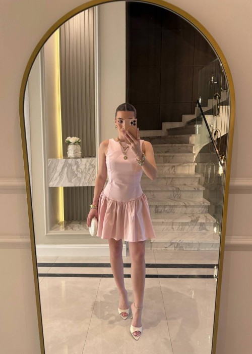 209918 PEMBE ELBİSE