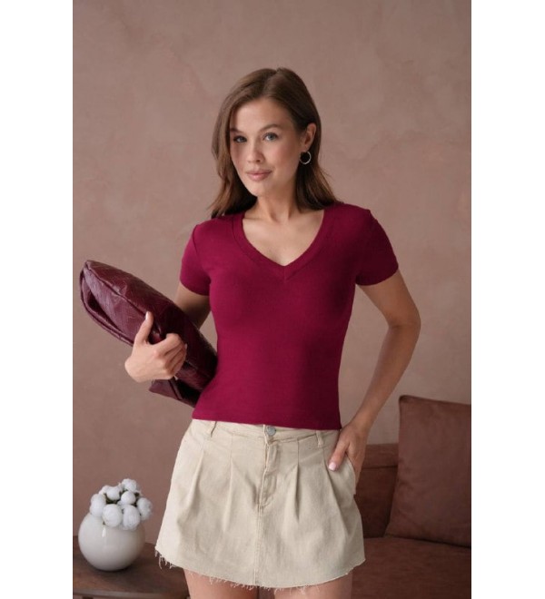 209953 BORDO TSHIRT % 100 COTTON