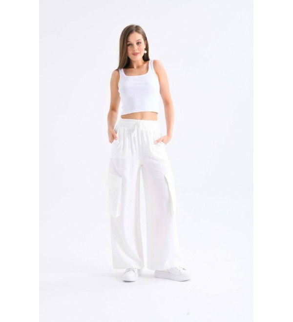 209955 WHITE TROUSERS